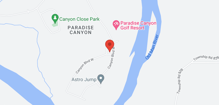 map of 4 Canyon Court W